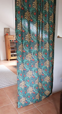 Vorhang aus Baumwolle William Morris M077MA Marine 