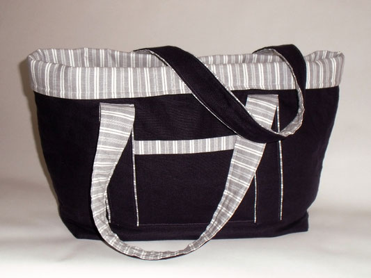 Einkaufs-, Stadt-, Strandtasche aus Leinen 