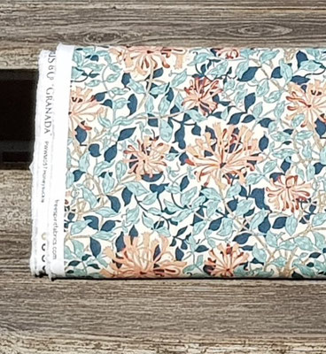 Baumwolle William Morris M057AQUA 