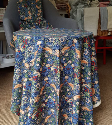 Tischdecke Baumwolle William Morris/Barbara Brackman Erdbeerdieb
