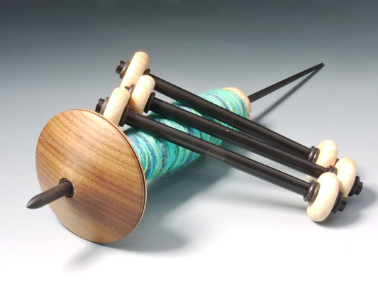 Handspindel mit Wechselgarnspulen