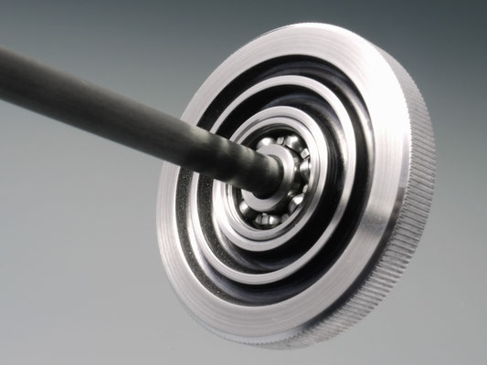 Handspindel mit Aluminiumwirtel