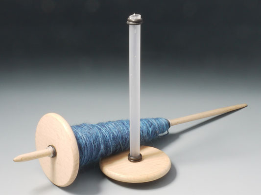 Handspindel mit Wechselgarnspulen