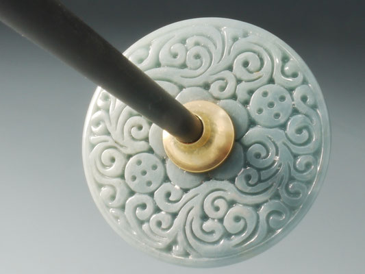 Handspindel mit Steinwirtel