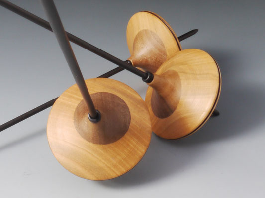 Stützspindel aus Holz und Karbonfaser