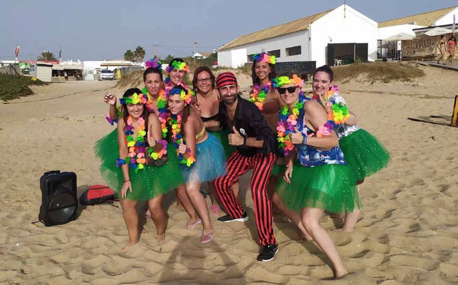 contratar un animador en la playa de la Barrosa, Chiclana