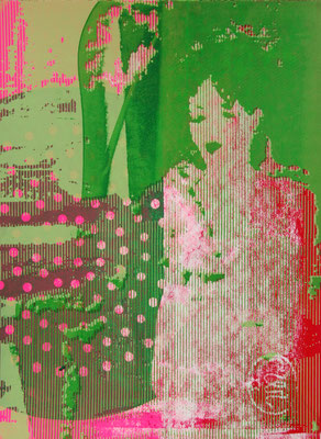 Lignes et points, sérigraphie 38cm x28cm