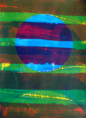 Art original, art contemporain, sérigraphie 76cm x56cm 