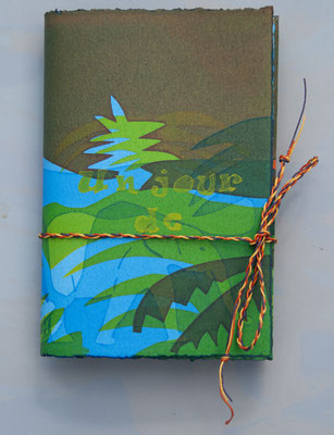 Livre accordéon 10x14 cm sérigraphie originale 