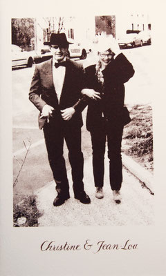 Faire part de mariage original, sérigraphie d'apres une photo :):):)