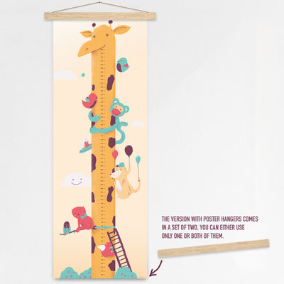 Grow chart poster hanger