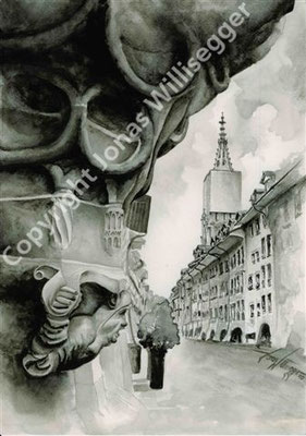 Münstergasse Bern, Tusche