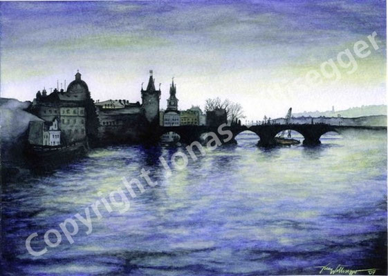 Prag, Aquarell