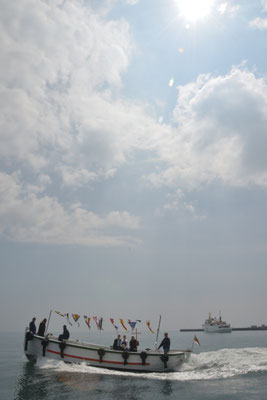 Im Börteboot zur Düne