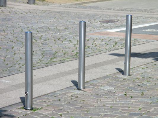 Round Bollard acier inoxydable