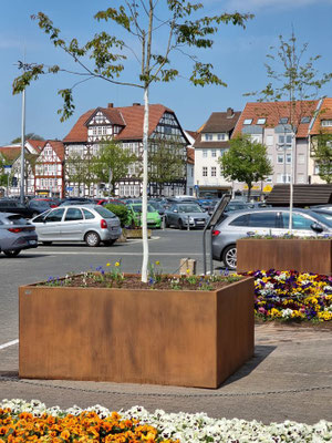 Rosa Planter made of Corten Steel