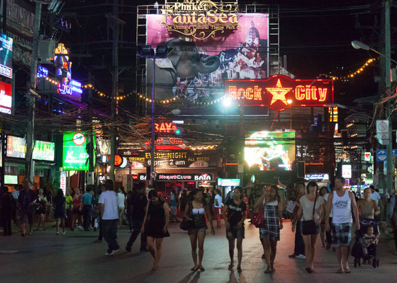 Patong Beach, Nachtleben auf Phuket