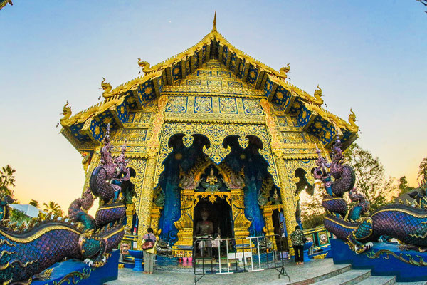 Wat Zen blauer Tempel Chiang Rai
