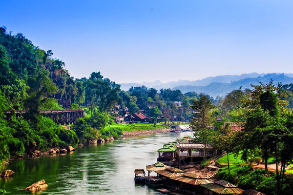 Reise nach Kanchanaburi in Zentralthailand.