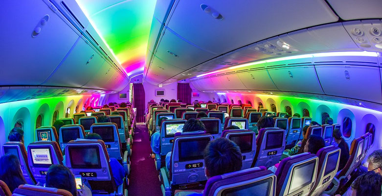 Mit der Thai Airways Flug TG121