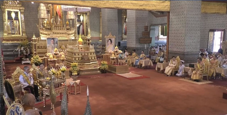 Zeremonie des thailändischen König Vajiralongkorn Rama X