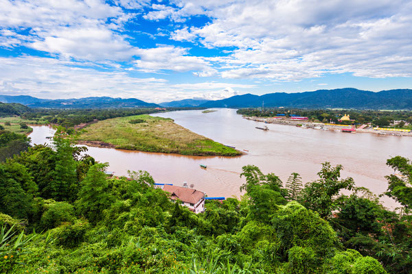 Goldene Dreieck Blick nach Myanmar und Laos