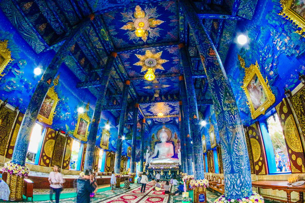 Blauer Tempel in Chiang Rai