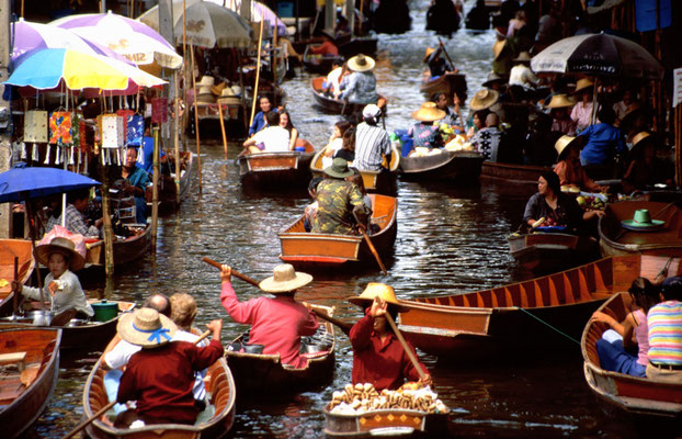 Damnoen Saduak - schwimmender Markt