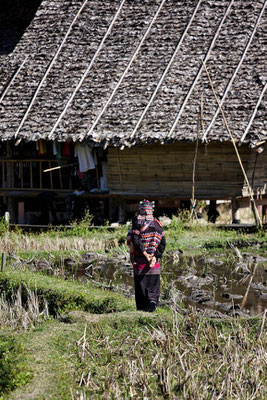 Ländliche Dörfer im hohen Norden Thailands