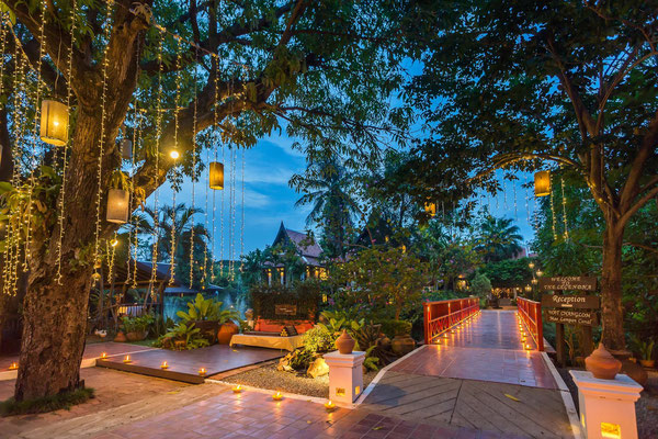 Sehr schöne und romantische Anlage im Legendha Sukhothai Resort.