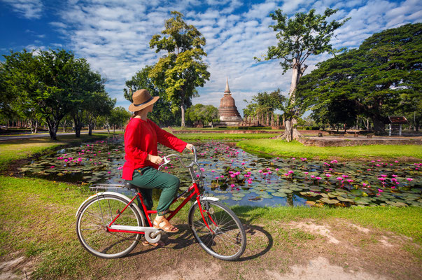 Radreise Sukhothai Thailand