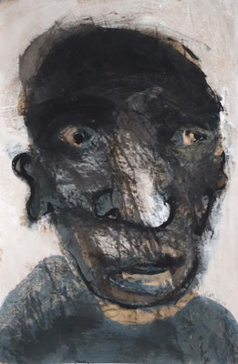 "18-208", 100x65 cm, acrylique sur papier, 2018