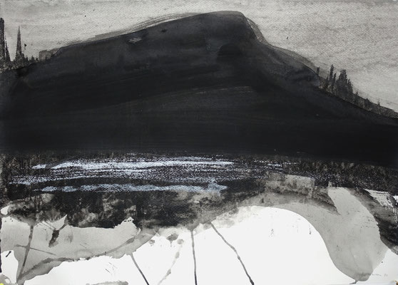 24-013, acrylique/papier aquarelle, 50x70 cm, 2024