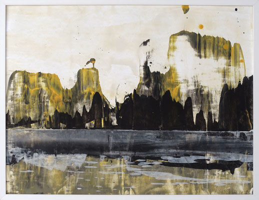 "26-075" - 50 x 65 cm, acrylique/papier, 2026