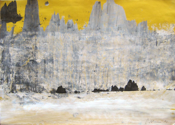 "16-156" - 29.7 x 42, acrylique/papier kraft, 2016
