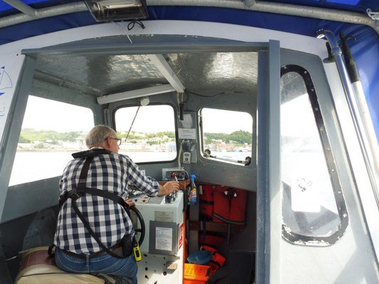 Le mini ferry réservé aux plaisanciers de la marina de l'île de Kerrera pour aller à Oban. C'est toutes les heures et c'est gratuit !