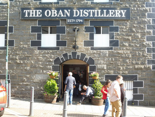 Une distillerie à Oban, on est au pays du whisky !