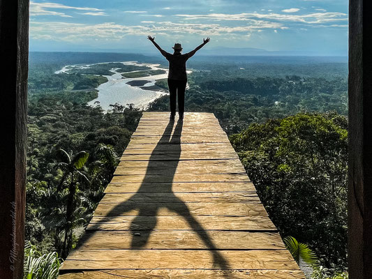 View on the beginning of the Amazonas