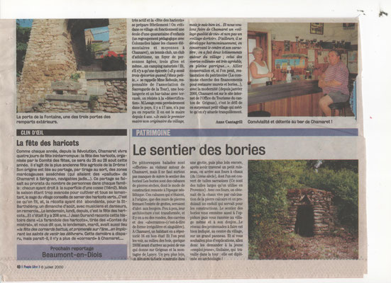 Le Dauphiné libéré, 6 juillet 2000.