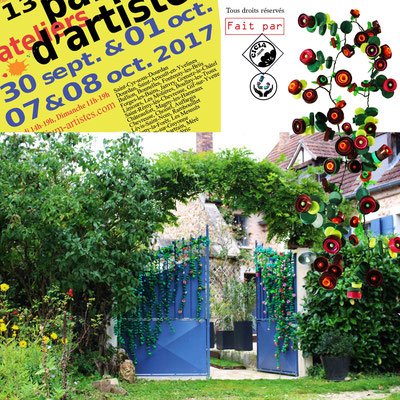 Les lianes de Cicia Hartmann - HELIUM parcours d'ateliers d'artistes du 30 sept au 1er octobre 2017