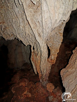 Colum in the big left lower part of the cave. 