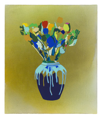最後の花　53.0×45.5㎝(2018)　acrylic on canvas