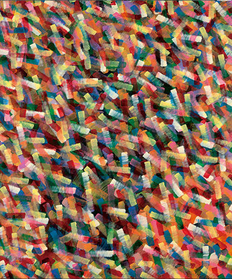 思い出　194.0×162.0㎝(2015)　acrylic on wooden panel
