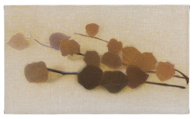 灯　24.2×41.0㎝(2024)　acrylic and oil canvas