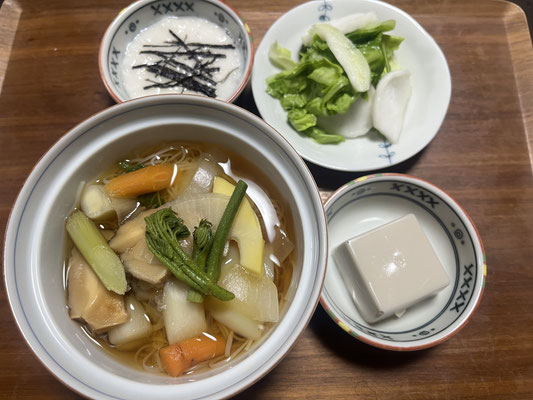 帰宅後の食事2