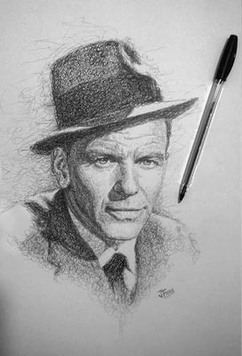 Javier Fiore Portrair draw Fran Sinatra.. art web