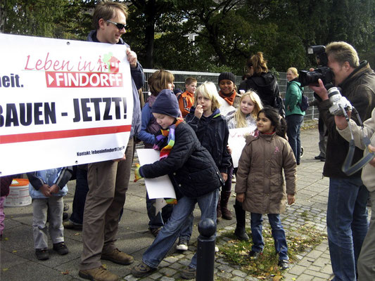 Demonstration zur Admiralstraße. © Ulf Jacob, Leben in Findorff