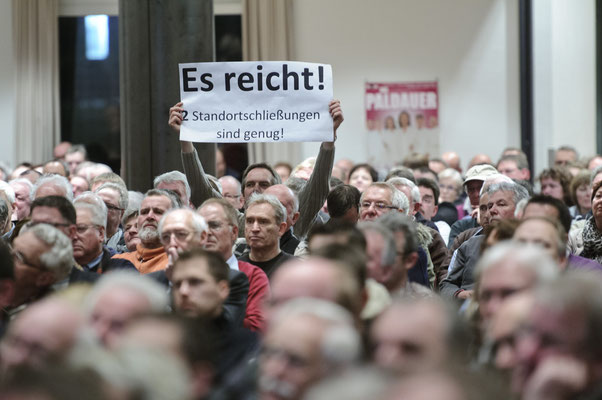 Protest gegen Standortschließung Rheine.