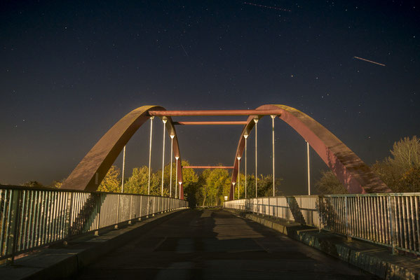 Rheine Altenrheine DEK Schürwegbrücke nachts