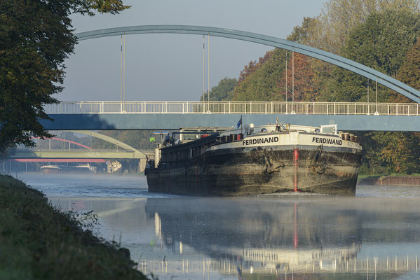 Rheine DEK Binnenschiff Exeler Brücke